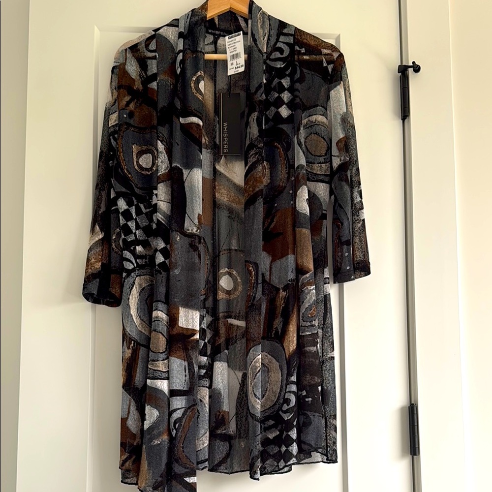 🥰Whispers Open Cardigan “ Art to wear” size L